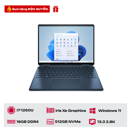 laptop hp envy x360 13 bf0090tu 76b13pa i7 1250u xanh