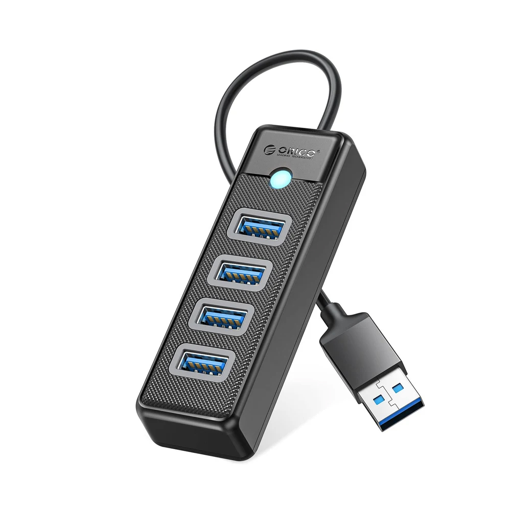 Hub Orico PW4U-U3 còn được trang bị đèn LED hiển thị trạng thái kết nối, giúp bạn dễ dàng theo dõi thiết bị đang hoạt động. 