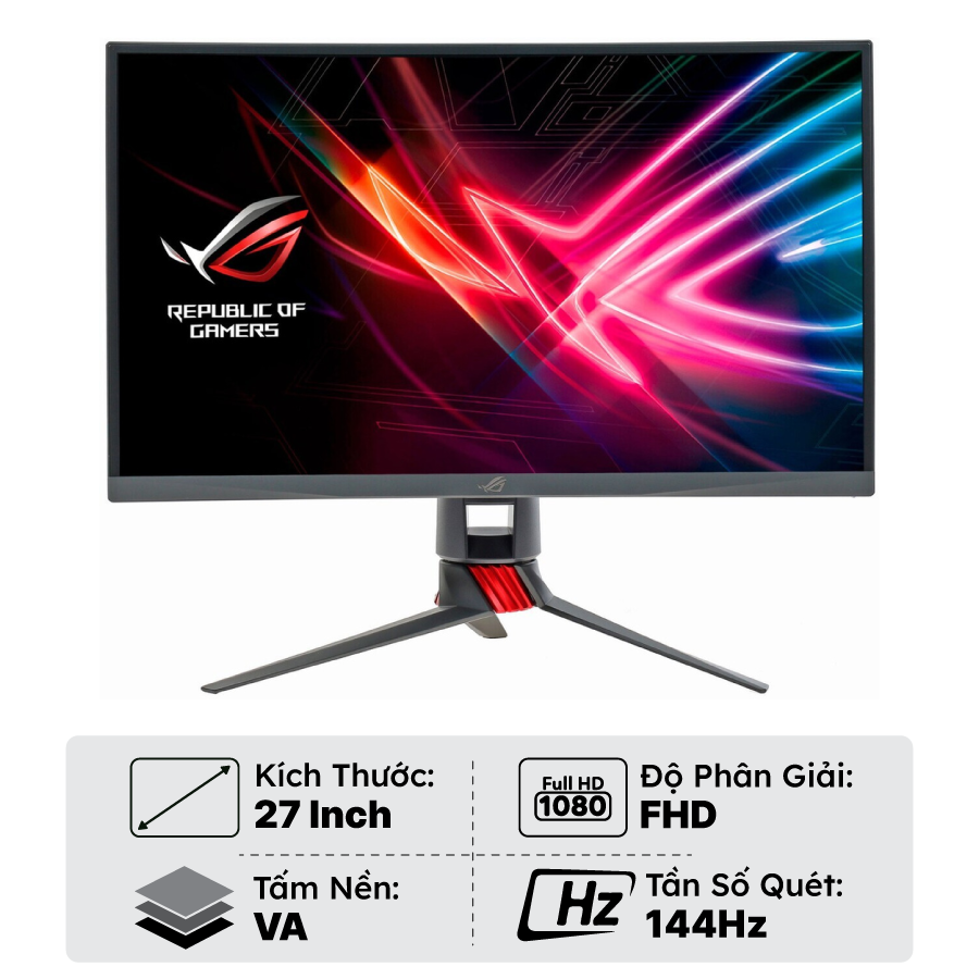 Màn Hình Gaming Cong ASUS ROG Strix XG27VQ - 27 Inch