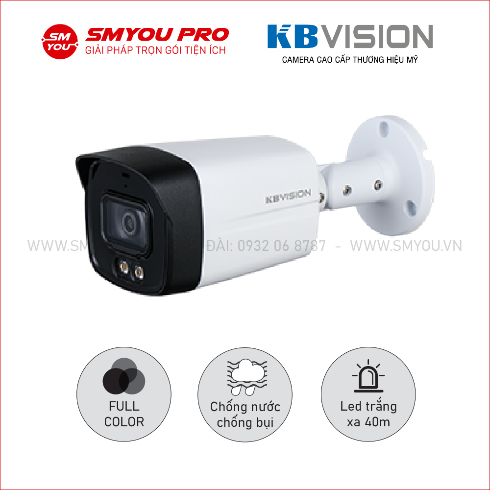 TRỌN BỘ 4 CAMERA IP 2.0 MP KBVISION KXA2011TN3